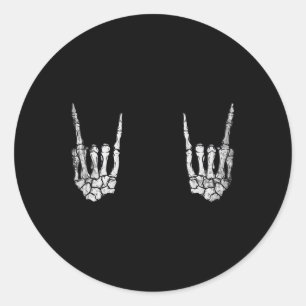 Adesivo Rocha Mão Preguiçosa Halloween Costume Legal Ossos