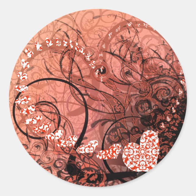 Adesivo Rochas do Coração Vermelho (Frente)