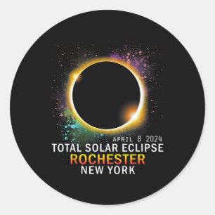 Adesivo Rochester New York Total Solar Eclipse 8 de abril 
