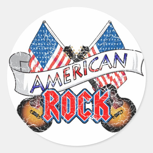 Adesivo Rock Americano (Frente)