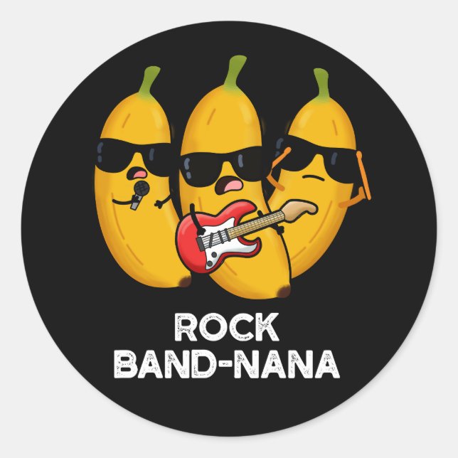 Adesivo Rock Banda Nana Funny Banana Pun (Frente)