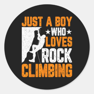 Adesivo Rock Climber Boys - Engraçado Apenas um Garoto que