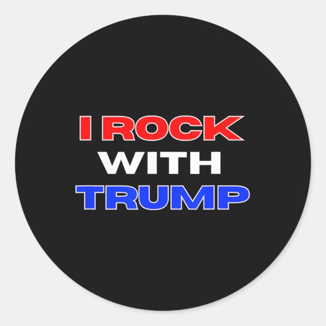 Adesivo Rock Com Trump (Frente)
