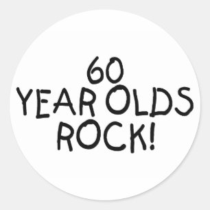 Adesivo Rock de Velhos de 60 anos