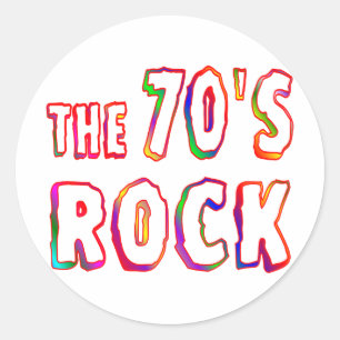Adesivo Rock dos anos 70