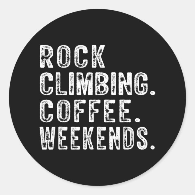 Adesivo Rock Escalando Café Fins De Semana Escalando Amant (Frente)