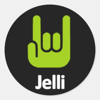 Adesivo Rock Hands Sticker - Preto