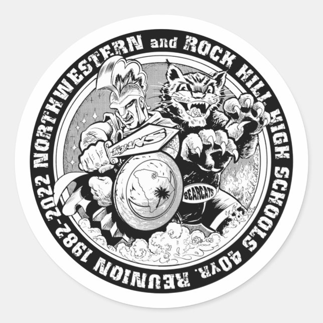 Adesivo Rock Hill & Northwestern High Reunion Sticker (Frente)
