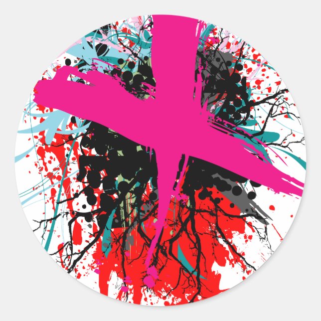 Adesivo Rock=Life 'Rated' White Sticker (Frente)