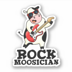 Adesivo Rock Moosdish Cute Cow Pun