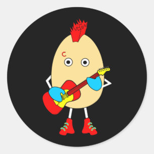 Adesivo Rock Musical Egghead