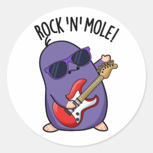 Adesivo Rock N Mole Funny Animal