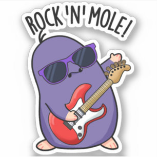 Adesivo Rock N Mole Funny Animal