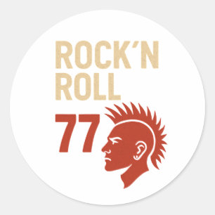 Adesivo Rock n Roll 77