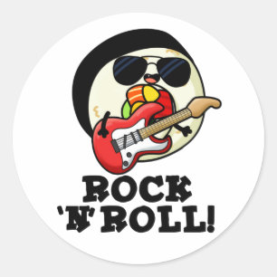 Adesivo Rock n Roll Cute Sushi Roll Pun