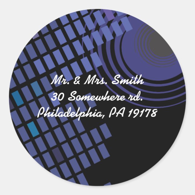 Adesivo Rock n Roll do Bar Musical Bat Mitzvah Rep (Frente)