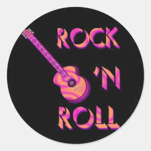 Adesivo Rock 'n Roll Guitar Sticker