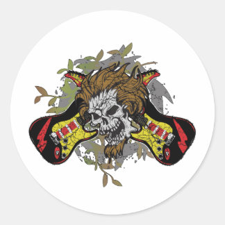 Adesivo Rock n Roll Skull