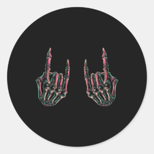 Adesivo Rock On Banda Para As Mulheres Rock And Rols Para 