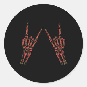 Adesivo Rock On Banda Para As Mulheres Rock And Rols Para