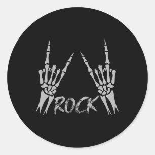 Adesivo Rock On Banda Para As Mulheres Rock And Rols Para 