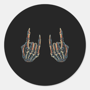 Adesivo Rock On Rock Star Skeleton Hands - Concert Bynd Gr