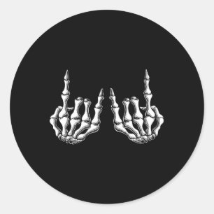 Adesivo Rock On Skeleton Man Rock And Roll Men Women Rock