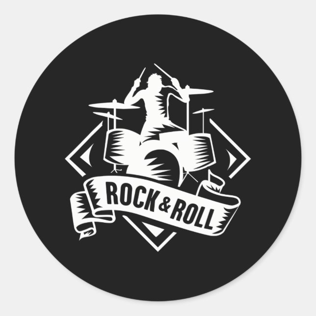 Adesivo Rock & Roll Rocker Rock & Roll (Frente)