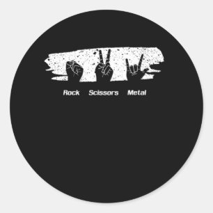 Adesivo Rock Scissors Heavy Metal Music Concert Band Bassi