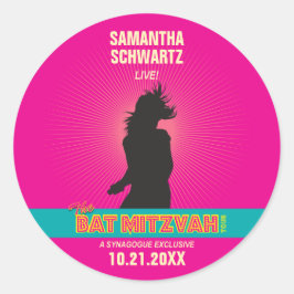 Adesivo Rock Star Bat Mitzvah Sticker a Quente