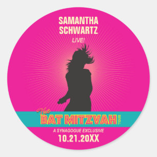 Adesivo Rock Star Bat Mitzvah Sticker a Quente