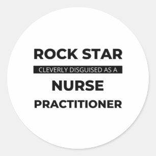 Adesivo Rock Star Claramente Disfarçada Como Enfermeira 2
