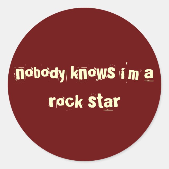 adesivo rock star red (Frente)