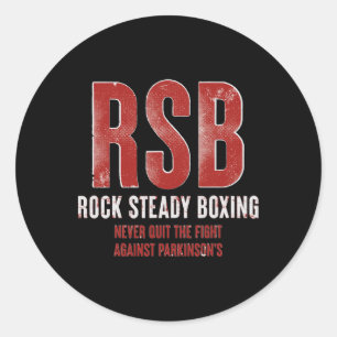 Adesivo Rock Steady Boxing Rsb Lutar contra Parkinson