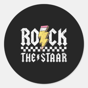 Adesivo Rock The Staar Motivational Testing Day For Teache