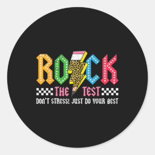 Adesivo Rock The Test Day Dont Stress Abcd Alphabe