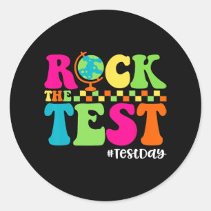 Adesivo Rock The Test Day Motivational Teacher Stu