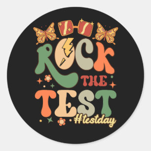 Adesivo Rock The Test Day Motivational Teacher #Te