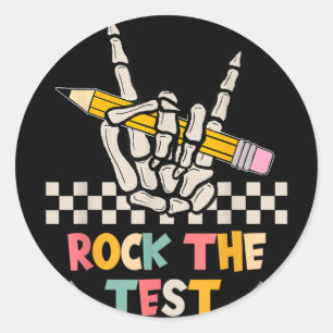 Adesivo Rock The Test Day Skeleton Rua Professora