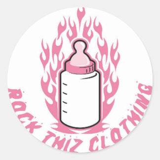 Adesivo Rock Thiz Clothing Stickers Pink Baby Bottle