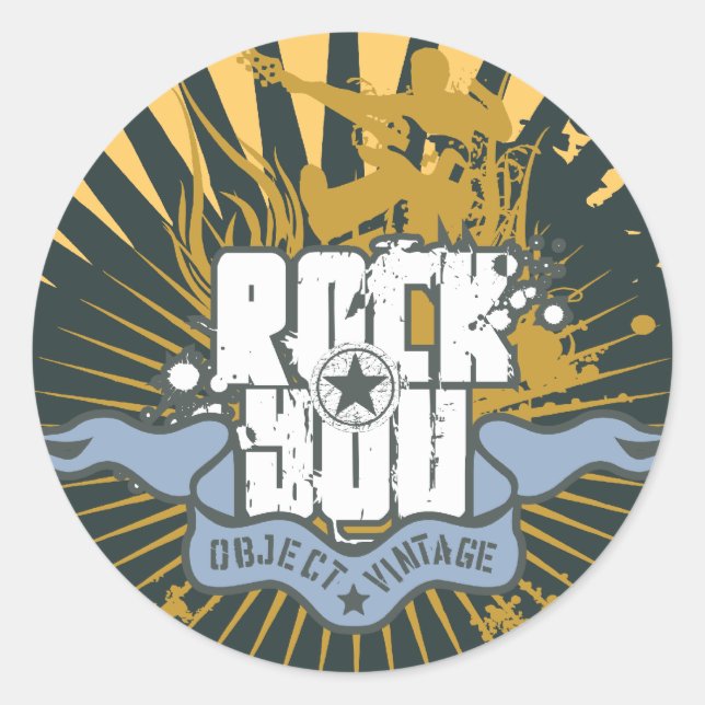 Adesivo Rock You Camisetas and Gifts (Frente)