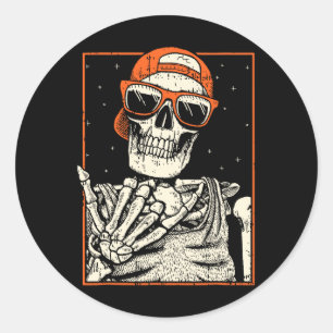Adesivo Rocker Skeleton Rocha Sobre O Dia Das Bruxas