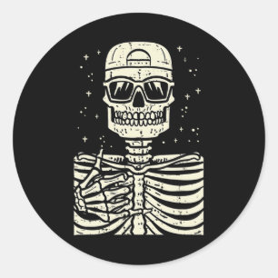 Adesivo Rocker Skeleton Rock Legal Halloween Men