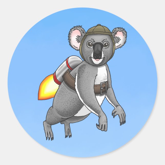 Adesivo Rocket Koala (Frente)