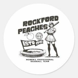 Adesivo Rockford Peaches Women's Bysebyll Team 1943 - Copy
