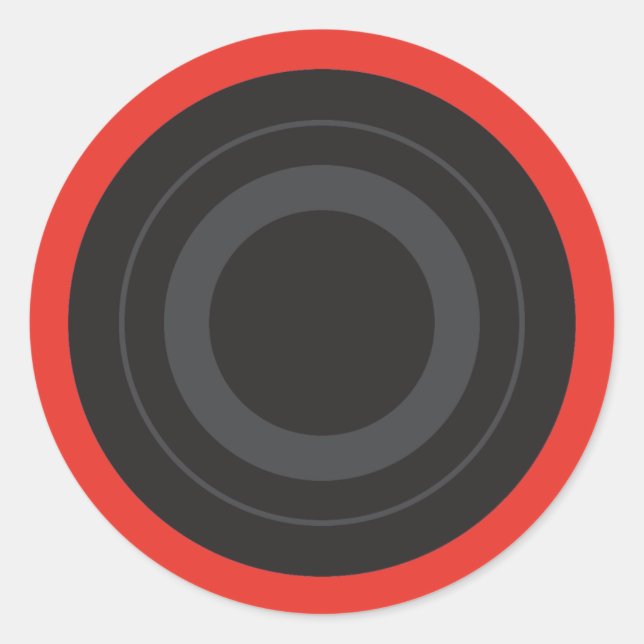 Adesivo Rockin' Red Pop Art Roller Derby Wheel (Frente)