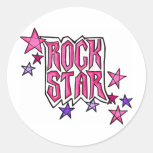 Adesivo RockStar em PInk
