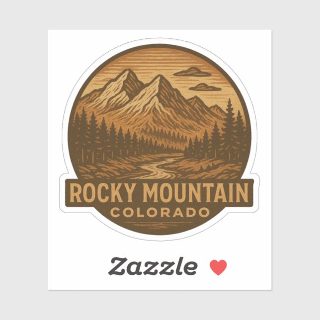 Adesivo Rocky Mountain National Park Colorado Sticker (Folha)