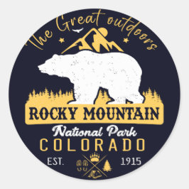 Adesivo Rocky Mountain National Park Vintage Souvenirs
