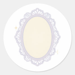 Adesivo Rococo cameo frame